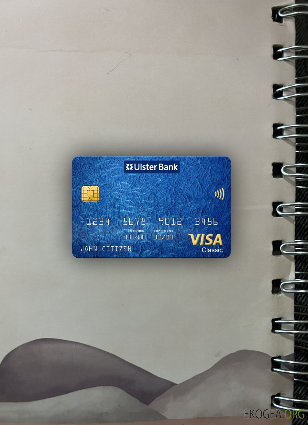 République d'Irlande Ulster Bank visa carte classique photolook ,